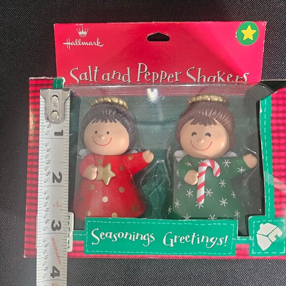 Hallmark "Seasons Greetings" Angel Salt And Pepper Shaker Set - Picture 7 of 9